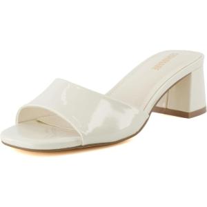 imageCUSHIONAIRE Womens Taboo one band dress sandal with Memory Foam and Wide Widths AvailableBone Patent