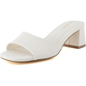 imageCUSHIONAIRE Womens Taboo one band dress sandal with Memory Foam and Wide Widths AvailableCream