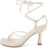 imageCUSHIONAIRE Womens Belaire dress sandals Memory Foam Wide Widths AvailableIvory