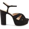 imageCUSHIONAIRE Womens Foxy platform dress sandal Memory Foam and Wide Widths AvailableBlack Micro Suede