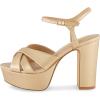 imageCUSHIONAIRE Womens Foxy platform dress sandal Memory Foam and Wide Widths AvailableChampagne