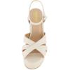 imageCUSHIONAIRE Womens Foxy platform dress sandal Memory Foam and Wide Widths AvailableCream