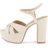 imageCUSHIONAIRE Womens Foxy platform dress sandal Memory Foam and Wide Widths AvailableCream