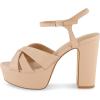 imageCUSHIONAIRE Womens Foxy platform dress sandal Memory Foam and Wide Widths AvailableNude