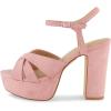 imageCUSHIONAIRE Womens Foxy platform dress sandal Memory Foam and Wide Widths AvailablePink Micro Suede