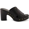 imageCUSHIONAIRE Womens Kamari Faux Wood Sandal with Memory Foam Padding Wide Widths AvailableBlack
