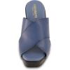 imageCUSHIONAIRE Womens Kamari Faux Wood Sandal with Memory Foam Padding Wide Widths AvailableBlue