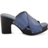 imageCUSHIONAIRE Womens Kamari Faux Wood Sandal with Memory Foam Padding Wide Widths AvailableBlue