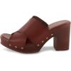 imageCUSHIONAIRE Womens Kamari Faux Wood Sandal with Memory Foam Padding Wide Widths AvailableBrown