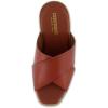 imageCUSHIONAIRE Womens Kamari Faux Wood Sandal with Memory Foam Padding Wide Widths AvailableCognac