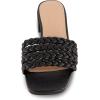 imageCUSHIONAIRE Womens Neary braided low block heel sandal Memory Foam and Wide Widths AvailableBlack