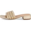 imageCUSHIONAIRE Womens Neary braided low block heel sandal Memory Foam and Wide Widths AvailableChampagne