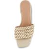imageCUSHIONAIRE Womens Neary braided low block heel sandal Memory Foam and Wide Widths AvailableChampagne