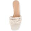 imageCUSHIONAIRE Womens Neary braided low block heel sandal Memory Foam and Wide Widths AvailableIvory