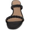 imageCUSHIONAIRE Womens Neptune braided low block heel sandal Memory FoamBlack