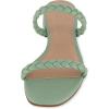 imageCUSHIONAIRE Womens Neptune braided low block heel sandal Memory FoamMint