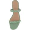 imageCUSHIONAIRE Womens Neptune braided low block heel sandal Memory FoamMint