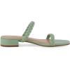 imageCUSHIONAIRE Womens Neptune braided low block heel sandal Memory FoamMint