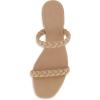 imageCUSHIONAIRE Womens Neptune braided low block heel sandal Memory FoamNude