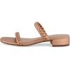imageCUSHIONAIRE Womens Neptune braided low block heel sandal Memory FoamRose Gold