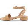 imageCUSHIONAIRE Womens Nila one band low block heel sandal Wide Widths AvailableNude