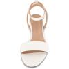 imageCUSHIONAIRE Womens Nila one band low block heel sandal Wide Widths AvailableWhite Smooth
