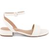 imageCUSHIONAIRE Womens Nila one band low block heel sandal Wide Widths AvailableWhite Smooth