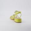 imageCUSHIONAIRE Womens Novella low block heel sandal Memory Foam and Wide Widths AvailableLemon Yellow Patent