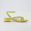 imageCUSHIONAIRE Womens Novella low block heel sandal Memory Foam and Wide Widths AvailableLemon Yellow Patent