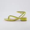 imageCUSHIONAIRE Womens Novella low block heel sandal Memory Foam and Wide Widths AvailableLemon Yellow Patent