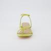 imageCUSHIONAIRE Womens Novella low block heel sandal Memory Foam and Wide Widths AvailableLemon Yellow Patent