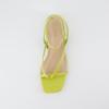 imageCUSHIONAIRE Womens Novella low block heel sandal Memory Foam and Wide Widths AvailableLemon Yellow Patent