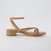 imageCUSHIONAIRE Womens Novella low block heel sandal Memory Foam and Wide Widths AvailableNude