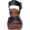 imageCUSHIONAIRE Womens Sayer Faux Wood Sandal LiteSole Technology Wide Widths AvailableBlack