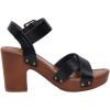 imageCUSHIONAIRE Womens Sayer Faux Wood Sandal LiteSole Technology Wide Widths AvailableBlack