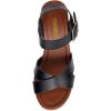 imageCUSHIONAIRE Womens Sayer Faux Wood Sandal LiteSole Technology Wide Widths AvailableBlack