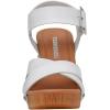 imageCUSHIONAIRE Womens Sayer Faux Wood Sandal LiteSole Technology Wide Widths AvailableWhite