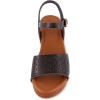 imageCUSHIONAIRE Womens Shea Faux Wood Sandal Comfort Foam ampamp LiteSole Technology Wide Widths AvailableBlack