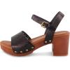 imageCUSHIONAIRE Womens Shea Faux Wood Sandal Comfort Foam ampamp LiteSole Technology Wide Widths AvailableBlack