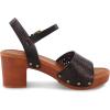 imageCUSHIONAIRE Womens Shea Faux Wood Sandal Comfort Foam ampamp LiteSole Technology Wide Widths AvailableBlack