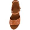 imageCUSHIONAIRE Womens Shea Faux Wood Sandal Comfort Foam ampamp LiteSole Technology Wide Widths AvailableTan