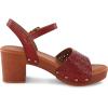 imageCUSHIONAIRE Womens Shea Faux Wood Sandal Comfort Foam ampamp LiteSole Technology Wide Widths AvailableWhisky