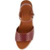 imageCUSHIONAIRE Womens Shea Faux Wood Sandal Comfort Foam ampamp LiteSole Technology Wide Widths AvailableWhisky
