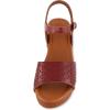 imageCUSHIONAIRE Womens Shea Faux Wood Sandal Comfort Foam ampamp LiteSole Technology Wide Widths AvailableWhisky