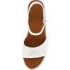 imageCUSHIONAIRE Womens Shea Faux Wood Sandal Comfort Foam ampamp LiteSole Technology Wide Widths AvailableWhite
