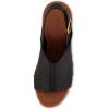 imageCUSHIONAIRE Womens Sisi Faux Wood Sandal Comfort Foam ampamp LiteSole Technology Wide Widths AvailableBlack