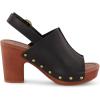 imageCUSHIONAIRE Womens Sisi Faux Wood Sandal Comfort Foam ampamp LiteSole Technology Wide Widths AvailableBlack