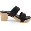 imageCUSHIONAIRE Womens Sky Faux Wood Sandal Comfort Foam ampamp LiteSole TechnologyBlack