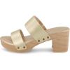 imageCUSHIONAIRE Womens Sky Faux Wood Sandal Comfort Foam ampamp LiteSole TechnologyGold