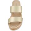 imageCUSHIONAIRE Womens Sky Faux Wood Sandal Comfort Foam ampamp LiteSole TechnologyGold